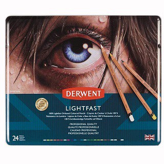 DERWENT 達爾文 LIGHTFAST油性24色鐵盒裝 2302720