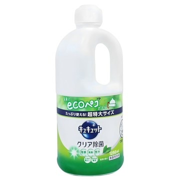 Kao 花王 Cucute 珂珂透 超大洗碗精 除菌綠茶  1個  1250ml
