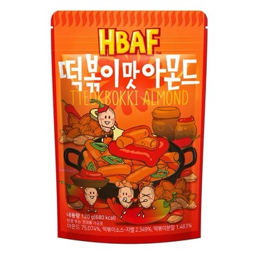 (預購)  其它天然/有機食品 HBAF 杏仁果【辣炒年糕風味】 120g (TW067)