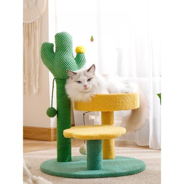 仙人掌貓抓板貓爬架一體耐磨不掉屑蘑菇立式貓爪板貓抓柱貓咪玩具