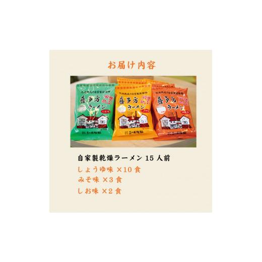 ふるさと納税 福島県 喜多方市 喜多方自家製乾燥ラーメン　15人前