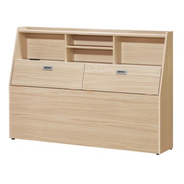 文創集 卡柏5尺雙人床頭箱(二色可選)-152x23x106cm免組