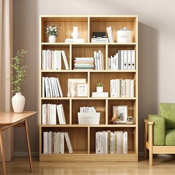 免運/快速出貨 客廳簡約家用展示儲物櫃落地大容量靠墻收納櫃子辦公書房簡易書架