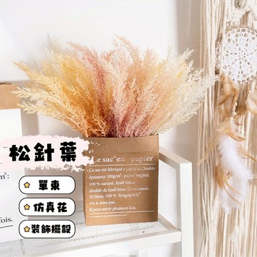 ⁺₊⋆生活大獅⋆₊⁺🌙 五頭松針葉 仿真松針葉 假花 仿真花 永生花 乾燥花 不凋花 桌面花瓶插花 裝潢擺設花 拍照道具