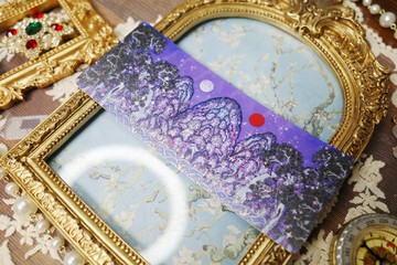 日月五峰圖 - 韓國民俗畫風書籤 (libet) 雙面