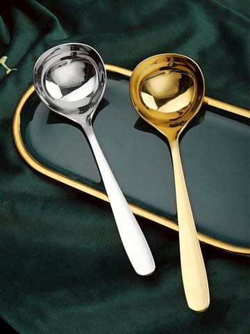 304加厚不銹鋼勺子長柄家用大號喝湯勺成人創意日式便攜湯匙調羹