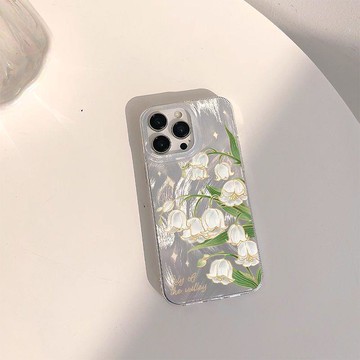 鈴蘭花適用蘋果17手機殼iPhone16Promax/15/14羽紗13/12/...