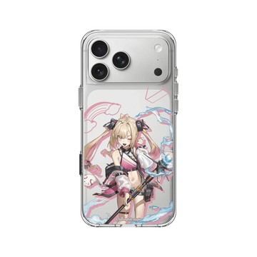 iPhone 17 Pro Max Clear Case（相機按鈕） 透明 - 瑟拉斯蒂歐 - 白白虹 - 戰術泳裝白比手機殼殼
