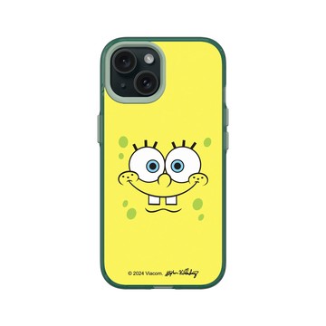 iPhone 15 Clear 憂墨綠 - 海綿寶寶 SpongeBob - 海綿寶寶