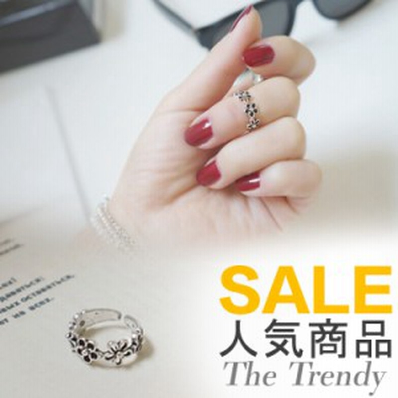 シルバー リング 指輪 花モチーフ 関節リング ネイルリング 調節可能 フリーサイズ フェミニン アクセサリー レディース 通販 Lineポイント最大1 0 Get Lineショッピング