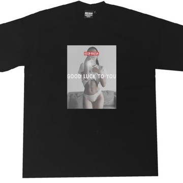 hiphop寬松bboy說唱old school重磅poppin滑板街舞小領口短袖t恤