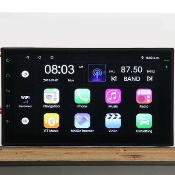 汽車車載MP4藍牙免提通話倒車影像音樂播放器安卓dvd多功能【Snowbelle優選】