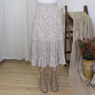 Hana Mokuba 鬆緊腰層次碎花氣質長裙