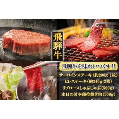 ふるさと納税 下呂市 飛騨牛を味わいつくす!!ステーキ・しゃぶしゃぶ・焼肉セット