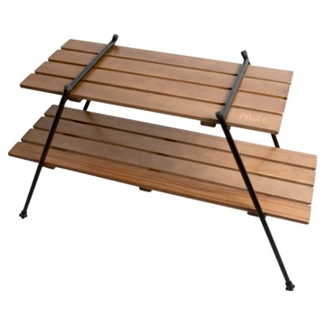 Nuit 努特 黑森林櫸木塔型雙層架 NTF182  86 x 29 x 50cm  2層  木紋