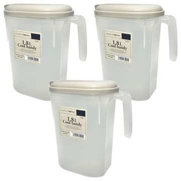 YAMADA BEE FARM 山田養蜂場 冷水壺 8290  灰色  1.8L  3個