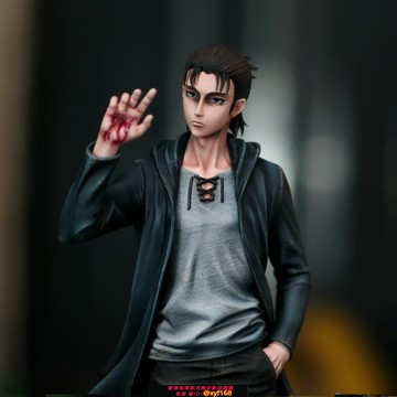 {保固一年 可打統編}【ACG模玩】AZ 艾助 進擊的巨人 艾倫耶格爾 手辦雕像gk