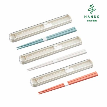 台隆手創館 日本製檜木粉添加粉彩筷組/環保筷(藍/白/粉)