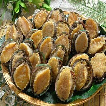 鮮綠生活 帶殼鮑魚 共7包(淨重: 19g±10%/顆 10顆/包)