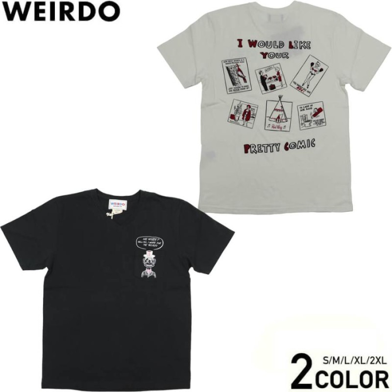 ウィアード Tシャツ 半袖 V ネック メンズ WEIRDO PRETTY COMIC - S/S