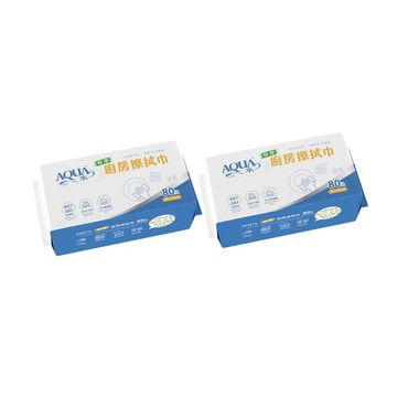 AQUA水 廚房濕巾 (80抽x2包)