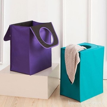 牛津布可折疊髒衣籃髒衣服收納髒衣簍帶蓋大號家用布藝