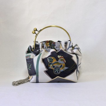 和服改造 束口袋框架肩背包