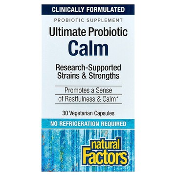 Natural Factors, 舒緩生物維生素，30 億，30 粒素食膠囊