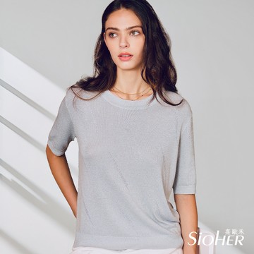 D. 輕奢晶鑽空氣感精品上衣 M-3XL 流星雨鑽｜SiOHER熹歐禾