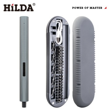 HILDA 3.6V電動螺絲刀充電式家用小型電起子機多功能螺絲批套裝48合一