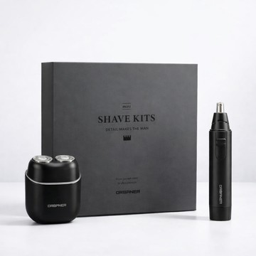 獨家 1+1 組合【奧本 mini 防水電動刮鬍刀＋鼻毛刀】快速出貨 / 男生禮物 / 畢業禮物 / 雙子座 MB-044B+MB-041B