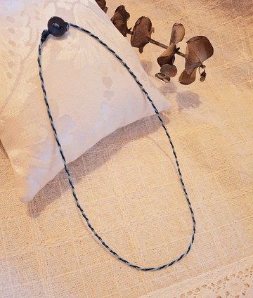 心意。貝殼釦結飾。短項鍊