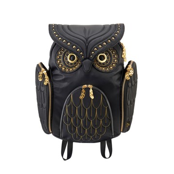 Morn Creations｜正版貓頭鷹背包 OW-391-BK 黑、鉚釘 (L)