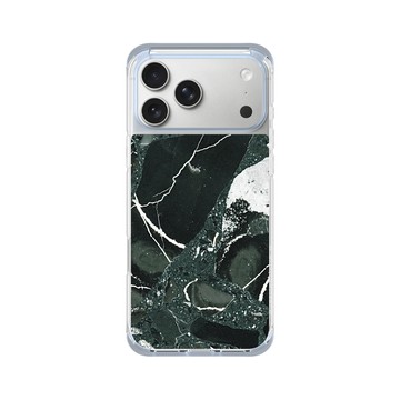 iPhone 17 Pro Max ClearX (MagSafe 兼容) 冰透藍 - 石紋與渲染 / Marble & Dreamy Gradient - 夜闌