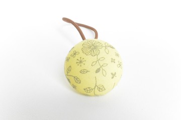 立體包釦髮束 - 黃