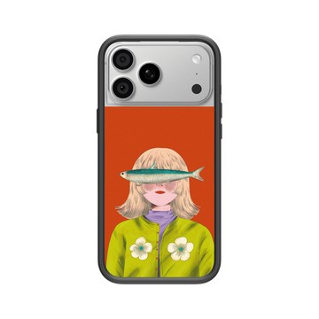 iPhone 18 Pro Max Mod NX -邊框背蓋組合 (相機按鈕) 黑 - Chubbynida - 魚眼少女