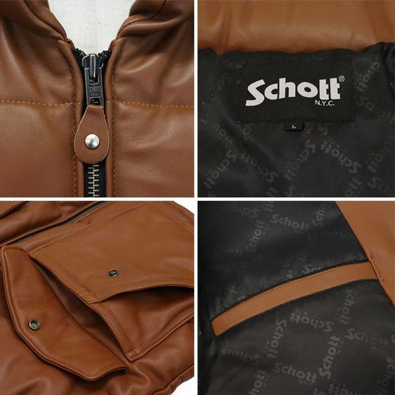 schott（ショット）の「【別注】 ＜Schott(ショット)＞ LEATHER