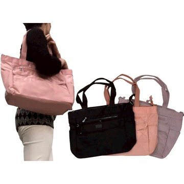 ~雪黛屋~MARTINCOCK 托特包購物大容量可A4資料夾主袋+外袋共五層尼龍布長背帶水瓶外袋MW7006