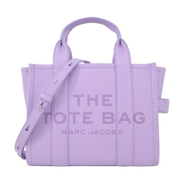[平輸版]【MARC JACOBS】 THE LEATHER MINI TOTE 皮革兩用托特包-(迷你/紫)真品平輸