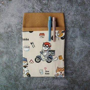 【柴柴外送員】 口袋型筆袋 護理師筆袋 醫師筆袋 老師筆袋 柴犬