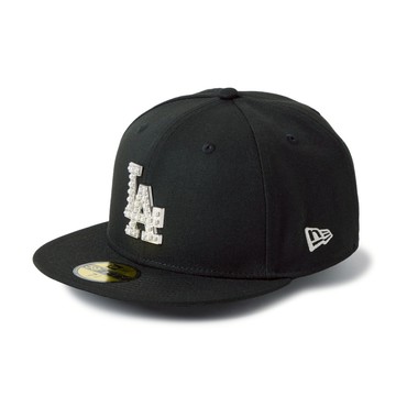 NEW ERA 男女 59FIFTY 日版 NE MLB PEARL BADGE 洛杉磯道奇 黑 NE14952279