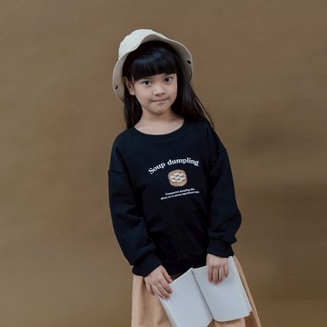 QUEENSHOP_ F 長袖 童裝 親子系列 湯包寬版衛衣 M/L/XL 現+預 【01110951