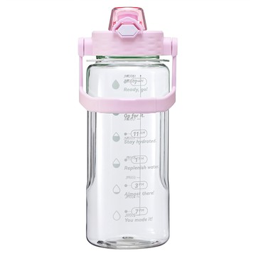 FOREVER 大容量健身運動水壺/可提式/彈蓋直飲式  櫻花粉  1.8L  1個