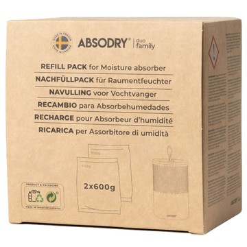 ABSODRY by TORRBOLLEN Everbrand 乾乾好除濕劑 補充包 Series 6適用  1.2kg  1盒