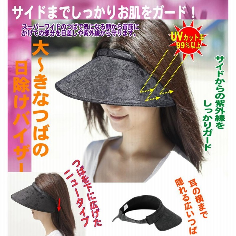サンバイザー好き*.(๓´͈ ˘ とけれ `͈๓).*新品 黒