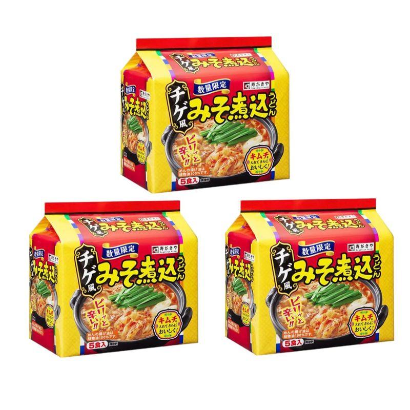 チゲ風 みそ煮込うどん 5食パック ×3