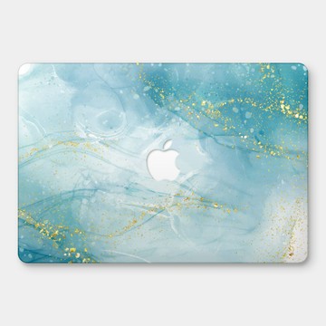 PIXOSTYLE 水藍色大理石 MacBook Air / Pro 防刮保護殼