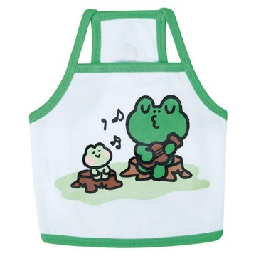 LINE FRIENDS Mini系列 寵物吊帶背心服飾 雷納德  綠色滾邊  1個  M