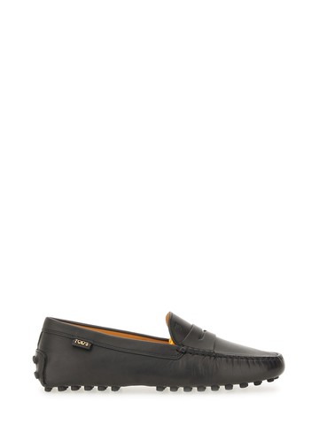 tod's leather "gommino" loafer