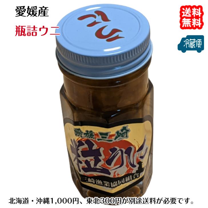 愛媛 天然 板ウニ 瓶詰ウニ 80g×3個 赤ウニ 素潜り海士 送料無料 浜から直送 宇和海の幸問屋